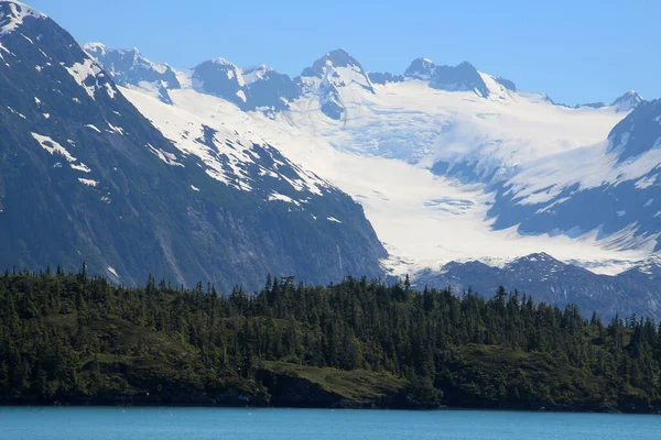 Paesaggio Montano Costiero Nel Prince William Sound Alaska — Foto Stock