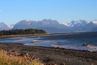 Amerika Birleşik Devletleri, Alaska 'da sahil manzaralı aşçı körfezi