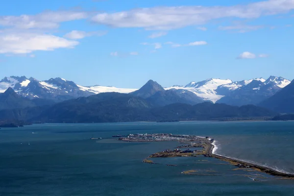 Вид Аляску Гомер Літака — стокове фото