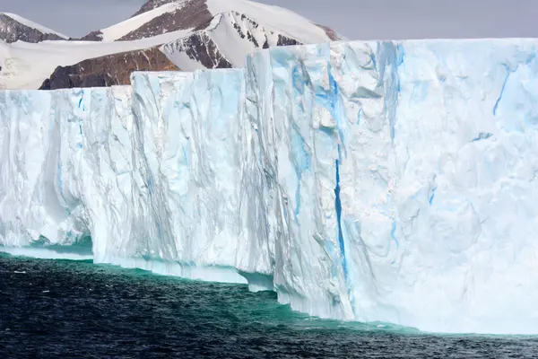 Tabuláris Jéghegy Marguerite Bay Ben Egy Hosszú Öböl Antarktisz Félsziget — Stock Fotó