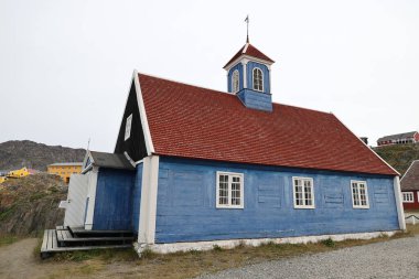 Grönland, Danimarka 'daki eski Sisimiut Kilisesi.  