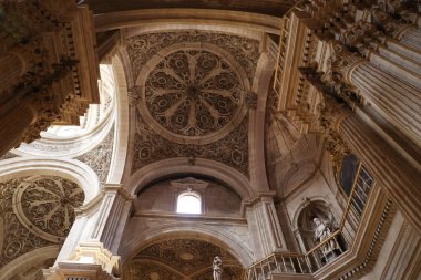 Interior view of the Parish Church of the Tabernacle- Iglesia Parroquial del Sagrario-of Granada, Andalusia, Spain   clipart