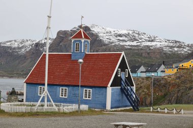 The old church of Sisimiut in Greenland, Denmark   clipart