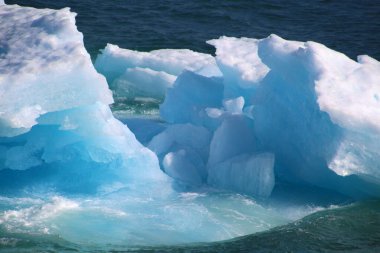 Alaska, buzdağı Wrangell-Saint-Elias Wilderness 'ın Buz Koyu' nda  