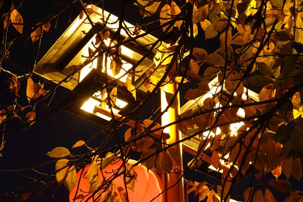 Bellissima Lampada Stradale Cinese Stile Antico Della Città — Foto Stock
