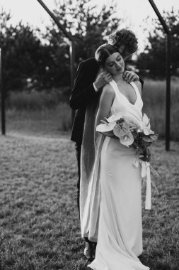 Gelin ve damat düğün töreninde