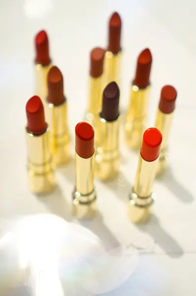 Set Lipsticks White Background Isolated — Stock Photo, Image