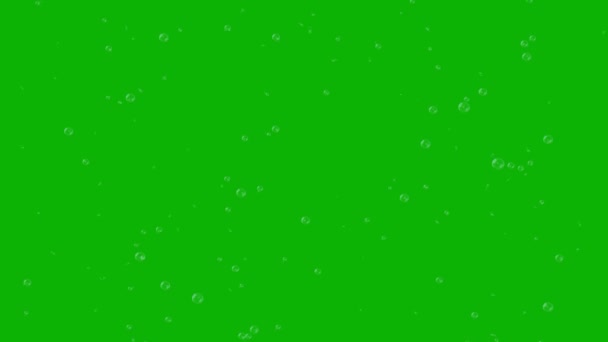 Анімація Бульбашок Ефект Падіння Мильних Бульбашок Клавіша Chroma Анімація — стокове відео
