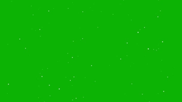 Queda Neve Efeito Chroma Chave Animação — Vídeo de Stock