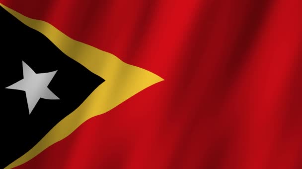 Flaga Timoru Wschodniego Narodowa Flaga East Timor Macha Nagranie Flagi — Wideo stockowe