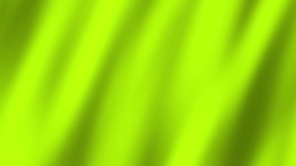 Le drapeau vert. Vidéo ralenti réaliste 4K drapeau de couleur verte agitant dans le vent. Chroma key Drapeau 4K Animation