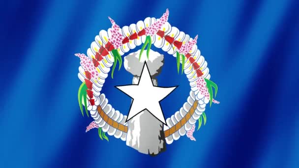 Bandiera Delle Isole Marianne Settentrionali Bandiera Delle Isole Marianne Settentrionali — Video Stock