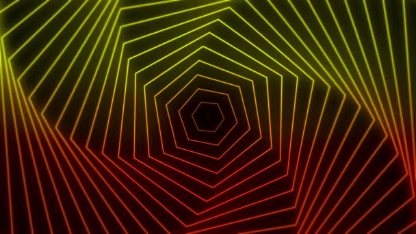 Pentagon Background Video Wave Background Loop Animation — Stock Video