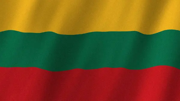 Lithuania flag waving in the wind. Flag of Lithuania images