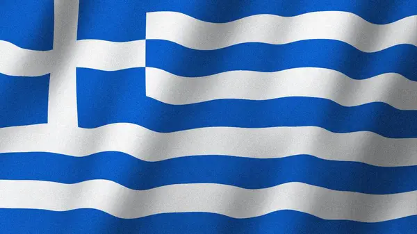 Greece flag waving in the wind. Flag of Greece images