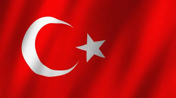 Turkey flag waving in the wind. Flag of Turkey images