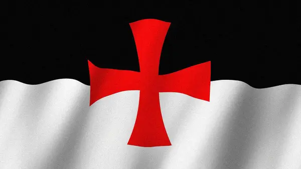 Templar Flag waving. Flag of Knights Templar images