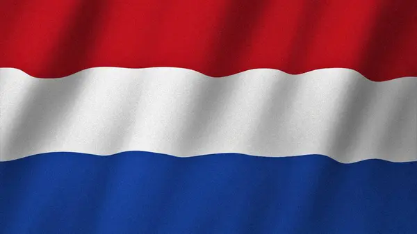 Netherlands flag waving in the wind. Flag of Netherlands images