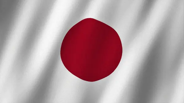 Japan flag waving in the wind. Flag of Japan images