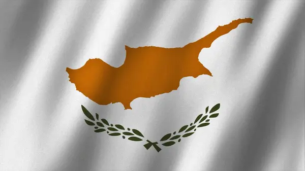 Cyprus flag waving in the wind. Flag of Cyprus images