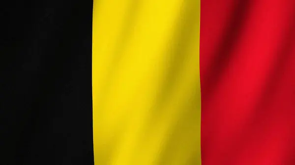 Belgium flag waving in the wind. Flag of Belgium images
