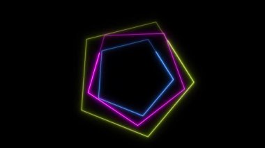 neon ışık çizgisi döngü canlandırması