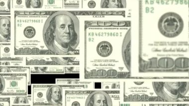 Yüz dolarlık banknotlar patlama