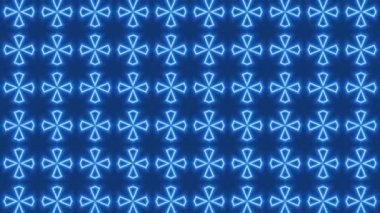 Kaleyidoscope Psychedelic Döngü Animasyon Arkaplanı, Grafiksel Görüntü Mandala Deseni Jeometrik Şekil Soyut Çoklu Renk Tam Renk