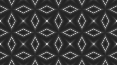 Neon mandala desenli kaleydoskoplar arka plan