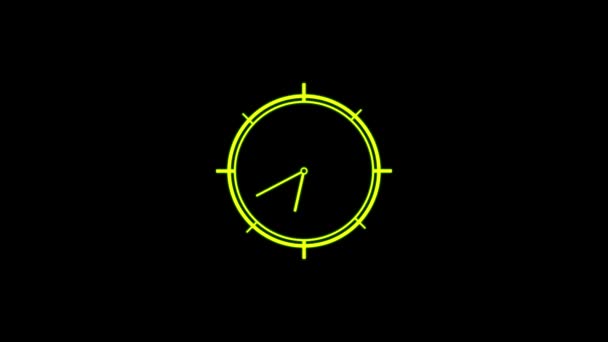 Relógio Temporizador Fluxo Tempo — Vídeo de Stock