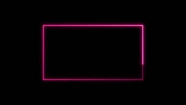 Szabla Neonowa Pętla Świetlna Animowana — Wideo stockowe