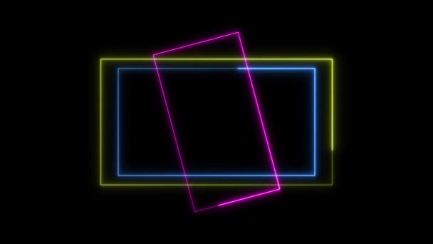 Sabre Neon Linha Luz Loop Animado — Vídeo de Stock