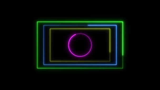 Sabre Neon Linha Luz Loop Animado — Vídeo de Stock