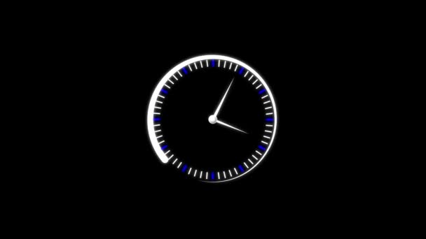 Часы Таймер Время Истекло Uhd Анимация — стоковое видео