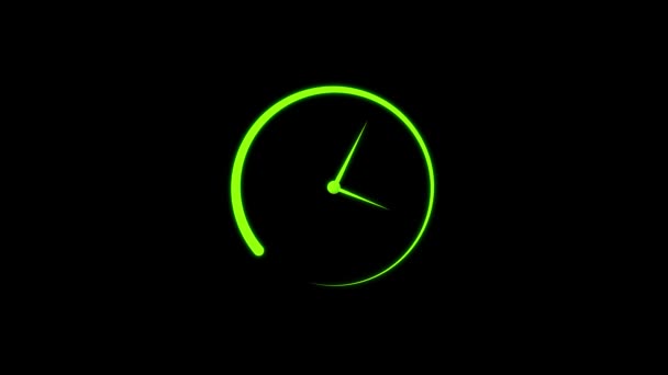 Reloj Lapso Tiempo Uhd Animación — Vídeos de Stock