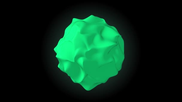 带未来主义球体的发光球波 — 图库视频影像