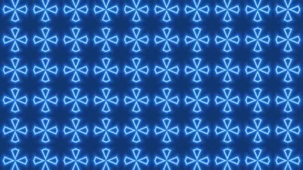 Kaleidoscope Psychedelic Loop Animation Background Ilustração Gráfica Mandala Pattern Geometric — Vídeo de Stock