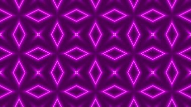  mandala kaleydoskoplar neon ışık arkaplanı