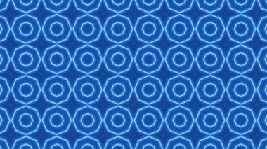 Neon mandala desenli kaleydoskoplar arka plan
