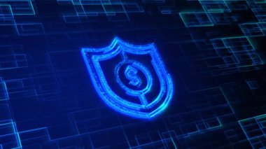 Dijital Veri Ağı Korumasının Siber Güvenliği. Yüksek hızlı bağlantı veri analizi. Teknoloji veri ikili kod ağı bağlantı arkaplanı kavramını iletiyor.