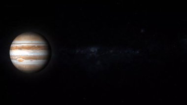 Jüpiter gezegeni 4K 'yı canlandırdı. Dönen gezegen Jüpiter. 