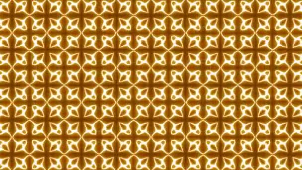 Kaleidoskop Psychedelische Schleifenanimation Hintergrund Grafische Illustration Mandala Muster Geometrische Form — Stockvideo