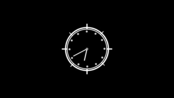Relógio Analógico Timer — Vídeo de Stock