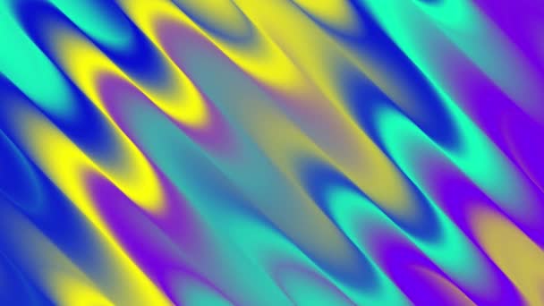 추상적인 다채로운 매끄러운 줄무늬 움직이는 줄무늬 — 비디오