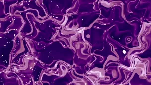 Glossy Liquid Wave Animierte Flüssiger Holographischer Hintergrund Glatte Wellenoberfläche Aus — Stockvideo