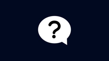 Soru işareti simgesi. vektör illüstrasyonu