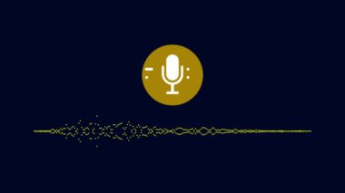 mikrofon simgesi, vektör en iyi düz simgesini Eps