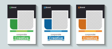 Profesyonel modern şirket kitap kapağı tasarım şablonu A4 boyutunda. Broşür kapağı, kitap kapağı, katalog, yıllık rapor, broşür, poster, broşür, dergi şablonu için şablon tasarımı