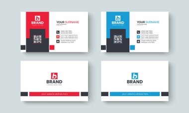 Modern yaratıcı şirket kartviziti tasarımı şablonu. Kartvizit, ziyaret kartı, kimlik kartı, kişi, marka, kırtasiye şablonu için şablon tasarımı.