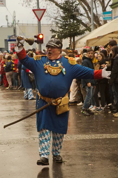 stock image STUTTGART, GERMANY, 19 JANUARY  2020.  Traditional masked carnival procession in Stuttgart, Germany. 